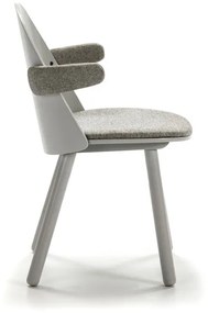 Сив стол с подлакътници Uma - Teulat