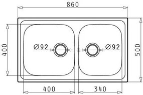 Мивка Pyramis Dorian 2B-Polished