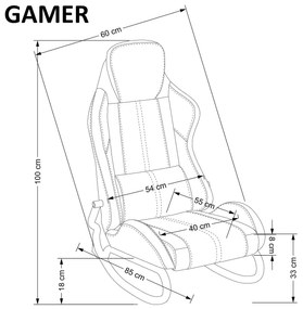 Геймърско кресло GAMER