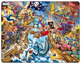 Larsen - Пъзел:  Детски – "Пирати" – 39 части, голям