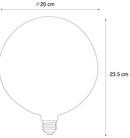 E27 LED крушка G200 бяла 4W 250lm 1800K