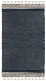 Тъмносин двустранен килим за открито, изработен от рециклирана пластмаса , 120 x 180 cm Civil - Green Decore