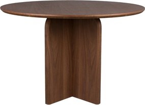 Кръгла трапезна маса от декор от орех ø 120 cm Laurent – White Label