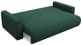 Зелен разтегателен диван с място за съхранение 238 cm Kapua – Makamii