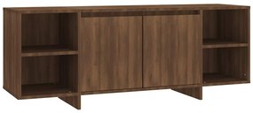 813055 vidaXL ТB шкаф, кафяв дъб, 130x35x50 см, инженерно дърво