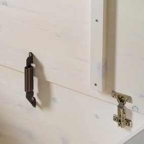 Бяла ракла от масивен бор 80x45 cm Anita – Støraa