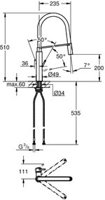 Кухненски кран Grohe Concetto Professional