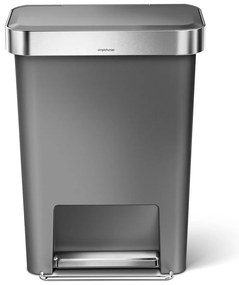 Пластмасов кош за отпадъци с педали 45 л - simplehuman