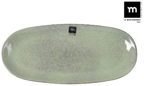Плато овал LA MEDITERRANEA Macarella Green, Порцелан - 33x15 cm