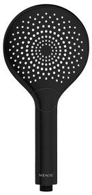 WENKO 24925100 - Душова глава с технология за пестене на вода (Ø 12 см), черна