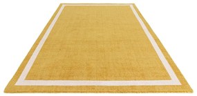 Ръчно изработен вълнен килим в цвят жълта охра 200x300 cm Albi – Asiatic Carpets