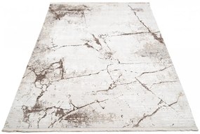 Кремав дизайн на винтидж килим с абстрактен модел Ширина: 80 см | Дължина: 150 см