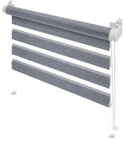 Сива ролетна щора ден и нощ 80x150 cm Zebra Natur – Gardinia