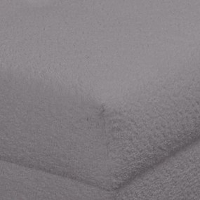 Тъмносива табуретка от плат букле Ariella - Ropez