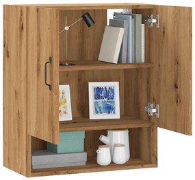 857068 vidaXL Стенен шкаф, дъб артизан, 60x31x70 см, инженерно дърво
