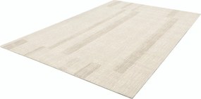 Бежов вълнен килим 160x240 cm Agnus Brush Lines – Agnella