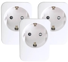 Immax NEO 07761C - Комплект от 3 умни контакта NEO LITE 3680W/230V/16A Wi-Fi Tuya SCHUKO