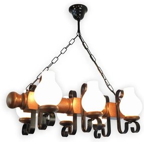 Brilagi - Пендел RUSTIC 6xE14/40W/230V бук/орех