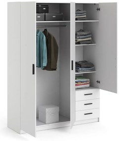 Бял гардероб 147x200 cm Sprint – Tvilum