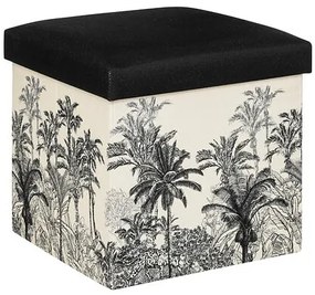 Пуф със съхранение atmosphera Benicio, Сгъваем, Черен