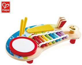 Hape - Дървена масичка с музикални инструменти Мини оркестър H0612