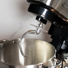 Планетарен миксер Goldmann GM-1115ED, 2800W, 10 л, 6 скорости + импулси, Таймер, Иноксова купа, LED, Инокс