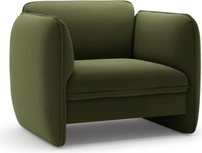 Зелено кадифено кресло Georgia – Micadoni