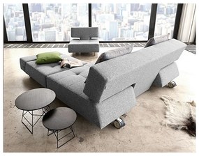 Сиво-бежов разтегателен диван Twist Granite Long Horn - Innovation