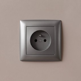 Единичен контакт със заземяване OSTE JNH001-G Grey