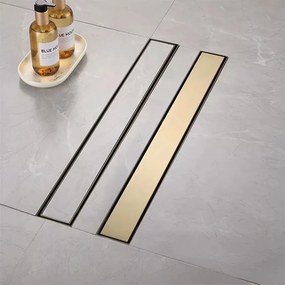Линеен отводнител Rea Neox brush gold 70