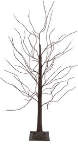 Коледна подова лампа кафяво дърво 120 см вкл. LED с таймер IP44 - Ki