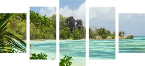 картини от 5 части – Прекрасен плаж на остров Ла Диг
