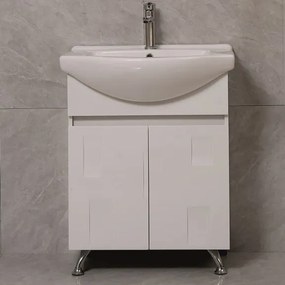 Долен шкаф за баня ICP 6591 NEW, Inter Ceramic, PVC, бял, с умивалник, 66x51.5x85см