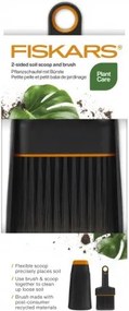 Fiskars - Комплект лопатка за засаждане и четка Fiskars Urban, 20.6 cm