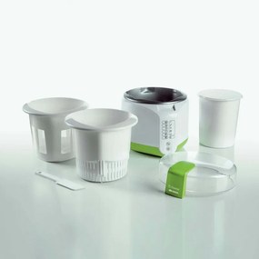 Уред за сирена и кисело мляко Ariete B-CHEESE 0615/00, 500W, 2 л, 6 програми, 90C, 6 индикатора, Бял/зелен