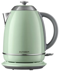Електрическа кана BUYDEEM K640, 2400W, 1.7 л, Защита от кипене на сухо, Без BPA, LED, Светлозелен