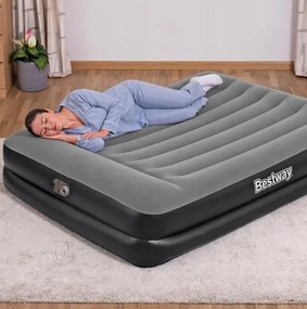 Надуваем матрак за двама 203 x 152 x 46 cm с вградена помпа