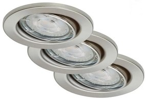 Briloner 7148-032-К-кт 3бр. LED димируеми лунички за баня 1xGU10/5W/230V IP23