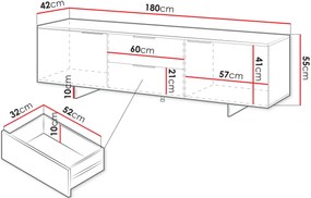 TV шкаф Alma plus