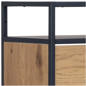 Накланяща се стойка за обувки от дъбов декор в естествен цвят Seaford – Actona