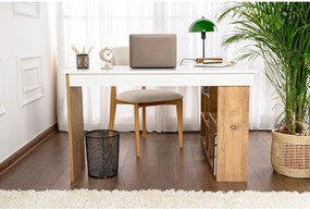 Работна маса от декор от бор 120x130 cm Vesper – Kalune Design