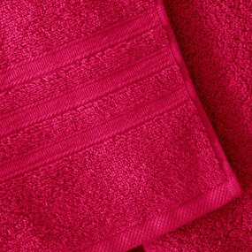 Тъмнорозови памучни хавлии и кърпи за баня в комплект 6 бр. от тери Zero Twist – Catherine Lansfield