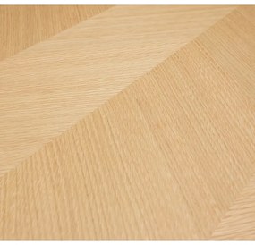 Трапезна маса от декор от дъб в естествен цвят 80x160 cm Herringbone – Hübsch
