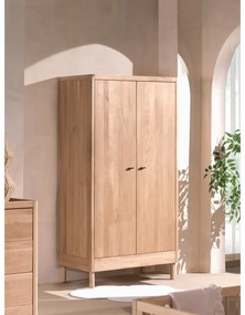 Детски гардероб от масивен дъб в естествен цвят 100x190x55 cm Forrest – Vipack