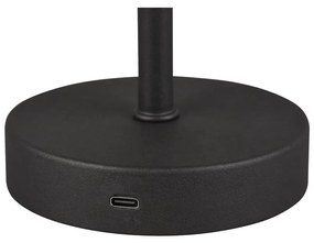 Матовочерна настолна LED лампа с възможност за димиране (височина 30 cm) Jeff - Trio