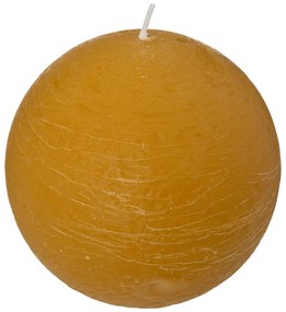 Свещ без аромат atmosphera Olia, Топка, 10 cm - Жълт