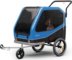 KLARFIT Goldie Buggy, ремарке за велосипед, 324 л, макс. 40 кг, сгъваем, устойчив на атмосферни влияния