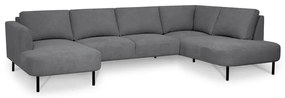Тъмносив ъглов диван (десен ъгъл/"U" форма) Hero – Scandic