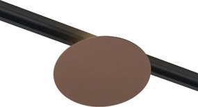 Модерна бронзова таванна лампа за 1-фазна релсова система 2-лампи - Iconic Pulley