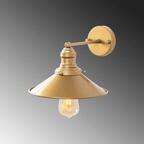 Стенна лампа в златист цвят ø 24 cm Conical – Opviq lights